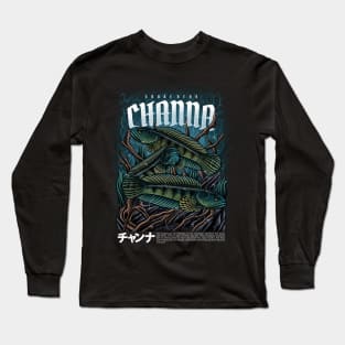 Channa Snake Head Long Sleeve T-Shirt